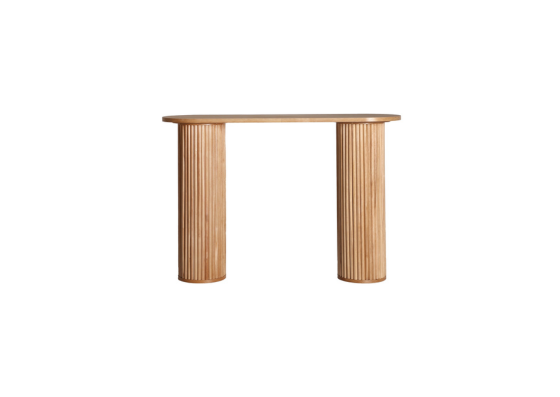Consola con patas en forma de columna, madera