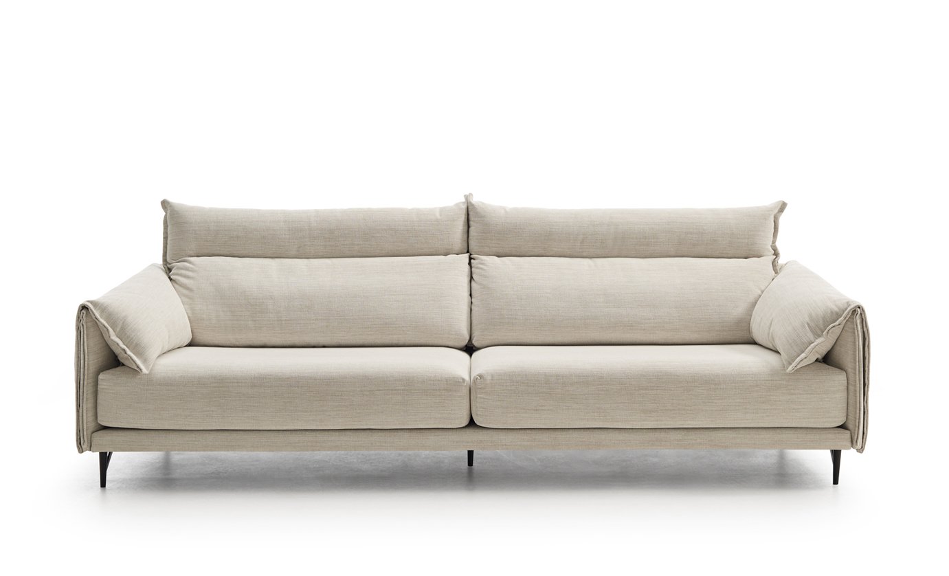 Sofa line beige contemporáneo