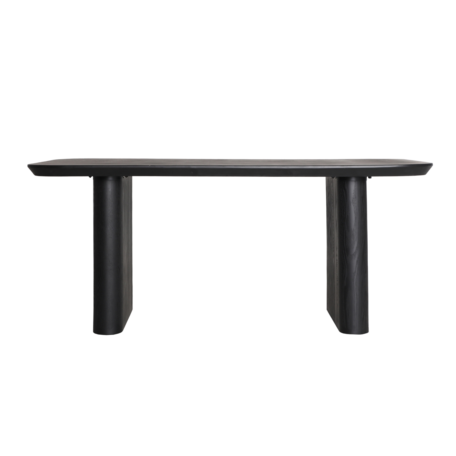 MESA COMEDOR 180CM MADERA DE ABETO NEGRA RECTANGULAR